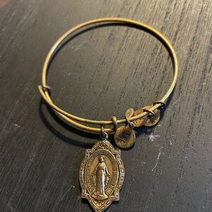 Alex and Ani Gold Charm Bangle
